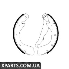 Щеки тормозные задн. DAEWOO 15-20 Lanos Nubira Nexia OPEL 12-20 Astra F Kadett E Vectra A Bosch 0986487264