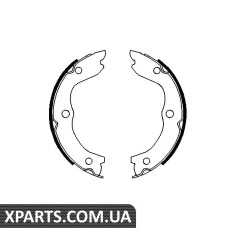 Колодки ручні гальм. Nissan X-Trail 0117222 Bosch 0986487698