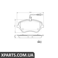 Колодки гальмівні дискові PEUGEOT 407/607 -06 Bosch 0986494098