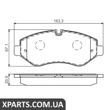 Тормозные колодки Bosch 0986494121