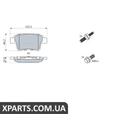 Колодки торм. задн.C4 Picasso/Grand Picasso Bosch 0986494199