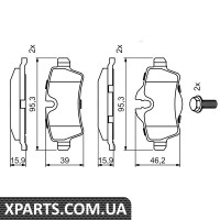 Гальмівні колодки задн. MINI 06- Bosch 0986494242