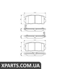 тормозные колодки задн. CHEVROLE CAPTIVA Bosch 0986494251