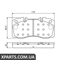 Колодки гальм. пров. IVECI Daily 06- Bosch 0986494257