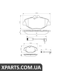 Тормозные колодки Bosch 0986494285