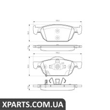 Колодки торм пров HONDA Accord 08- Bosch 0986494383