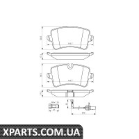гальмівні колодки зад. AUDI A8 10- Bosch 0986494446