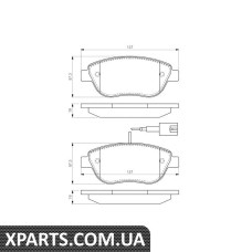 Гальмiвнi колодки Fiat Bravo 198 Front Bosch 0986494464