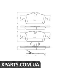 PEUGEOT Колодки торм. пер. 508 Bosch 0986494527