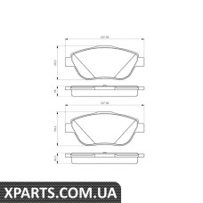 Колодки гальмівні Citroen DS3 Bosch 0986494564