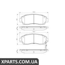 Колодки гальмові дискові Bosch 0986494685