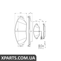 VW К-т передніх гальм. колодок Golf VII Passat 10SKODA Octavia 12- Bosch 0986494704