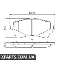 Колодки гальмівні дискові MAZDA 6/Atenza/Axela F 20-25 12 Bosch 0986494793