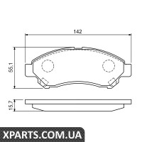 Колодки гальмові дискові Bosch 0986494936