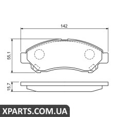 Колодки гальмові дискові Bosch 0986494936