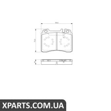 Гальмiвнi колодки дисковi PR2 MB E 320T/Coupe/Cabrio/E 36AMG -98 Bosch 0986495057