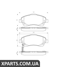 Тормозные колодки пер. TOYOTA Avensis 03- Bosch 0986495083