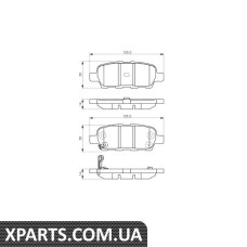 Колодка гальм. INFINITI FXNISSAN X-TRAIL Bosch 0986495089