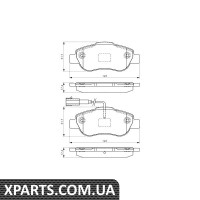 Гальмівні колодки пер Citroen Nemo Bosch 0986495097