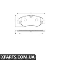 Колодки дискові гальмівні комплект Bosch 0986495098