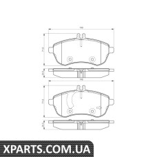 Гальмівні колодки передн.. DB C204 07- Bosch 0986495104