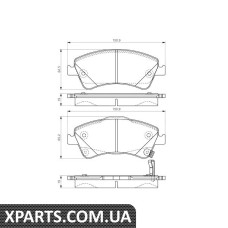 Гальмівні кільк. пров. TOYOTA Avensis 08-Bosch 0986495106