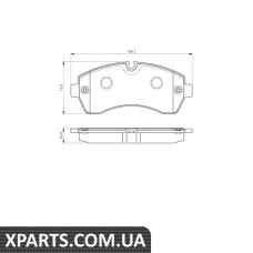 Тормозные колодки перед. DB Sprinter 064-6t Bosch 0986495107