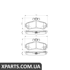 Гальмівні колодки дискові TOYOTA Camry V40/V50 R 06 Bosch 0986495173