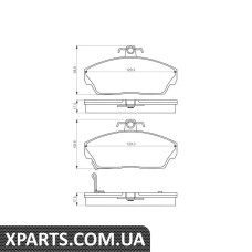 PRINT HONDA Колодки гальмові передні Concerto 1.5 16V 90-Civic VIVIIRover 20040045800 Bosch 0986495233