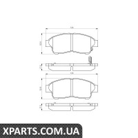 Тормозні колодки TOYOTA Camry/Corolla/Carina E/RAV 4/Sprinter F 02 PR2 Bosch 0986495257