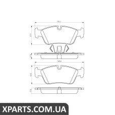 Колодки гальмівні дискові BMW 1/3 F 07 PR2 Bosch 0986495276