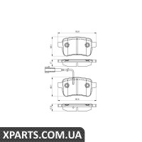 Колодки гальмівні дискові ALFA ROMEO Giulietta R 10 Bosch 0986495305