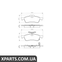Колодки гальмівні дискові HONDA Civic R 12 Bosch 0986495359