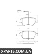 Гальмівні колодки дискові FIAT 500 F 09 Bosch 0986495378