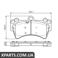 Колодки гальмівні дискові AUDI/PORSCHE/VW Q7/Cayenne/Touareg F 02-10 Bosch 0986495435