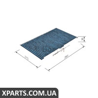 Filter+ Фільтр салону антиалергенний CITROEN C2/3/4 02PEUGEOT 307 02- Bosch 0986628501