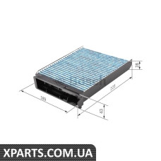 Filter+ Фільтр салону антиалергенний RENAULT Clio III 05Modus NISSAN Micra 03Note 06- Bosch 0986628502