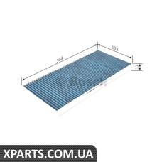Фільтр салону з актив. вугіллям + MB A-Klasse W169/B-Klasse W245 Bosch 0986628520
