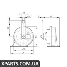 Сигнал звуковий 420Hz/CADDY Bosch 0986AH0501