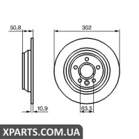 Гальмівний диск BOSCH 0986479254