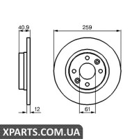 Гальмівний диск BOSCH 0986479164