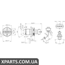 Датчик тиску палива OPEL, RENAULT 1,9 CDTI, BOSCH 0281002907