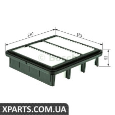 S3968 Фільтр повітряний MAZDA Xedos9 20/25 24V MITSUBISHI 18-24 CHRYSLER 18552230 Bosch 1457433968