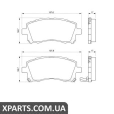Гальмівні дискові колодки, к-кт. BOSCH 0986424700