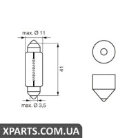 Автомобільна лампа 12V WV BOSCH 1987302210