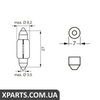 Автолампа 12V 3W PURE LIGHT Bosch 1987302226