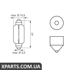 Автомобiльна лампа Bosch 1987302238