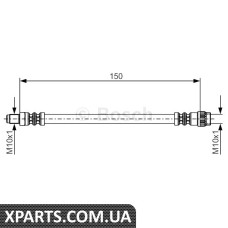 Шланг гальмівний RENAULT 25/Laguna R 1.8-3.0 84-01 Bosch 1987476709