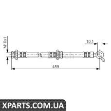 Тормозний шланг NISSAN Vanette 20 87-94 Bosch 1987476958