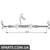 Тормоз тормозний 1528mm FORD Transit RL 00-06 Bosch 1987477178